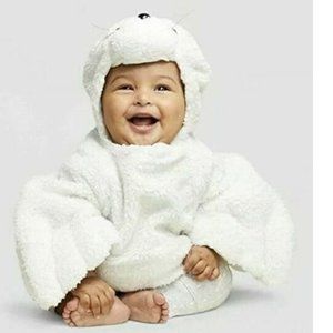 Baby Boys Girls Hyde & Eek SEAL Costume Size 0/6 6/12 12/18 months Fur White NWT